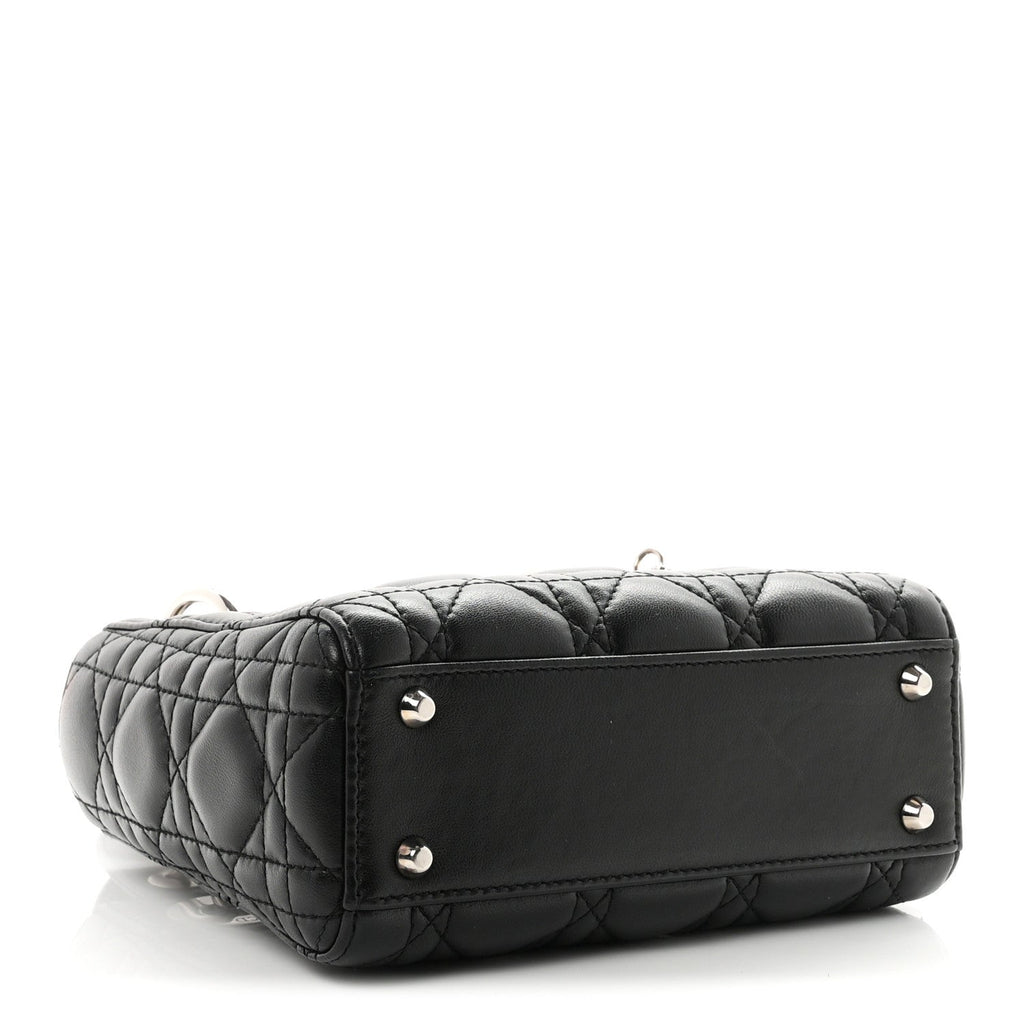 Lambskin Cannage Mini Lady Dior Black wholesalehk.shop