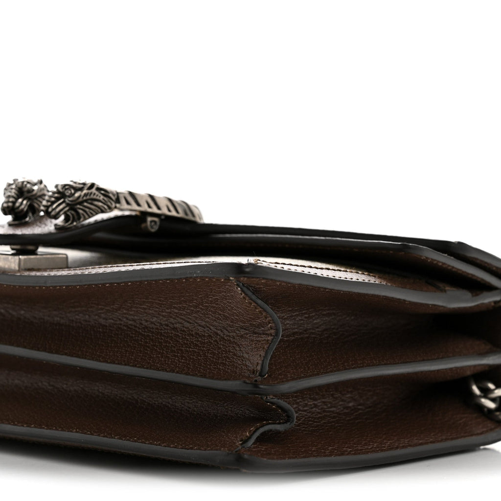 GG Supreme Monogram Textured Dollar Calfskin Top Handle Dionysus Shoulder Bag Beige Ebony New Acero wholesalehk.shop