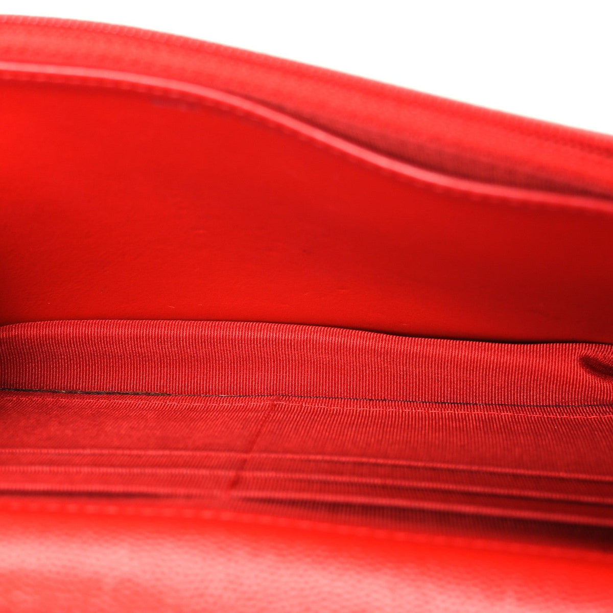 Caviar Chevron Quilted Wallet On Chain WOC Red wholesalehk.shop