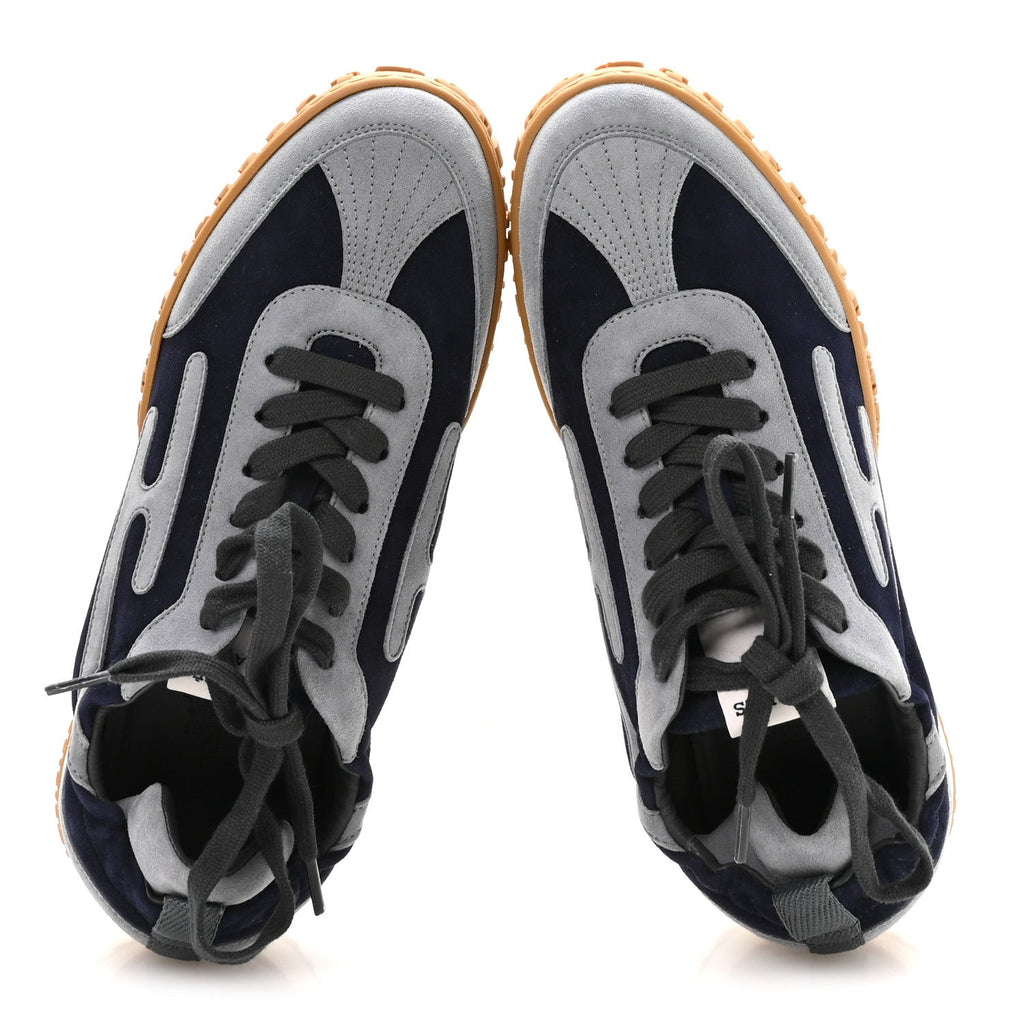 Suede Goatskin Jet Sneakers 37 Marine Gris Orage wholesalehk.shop