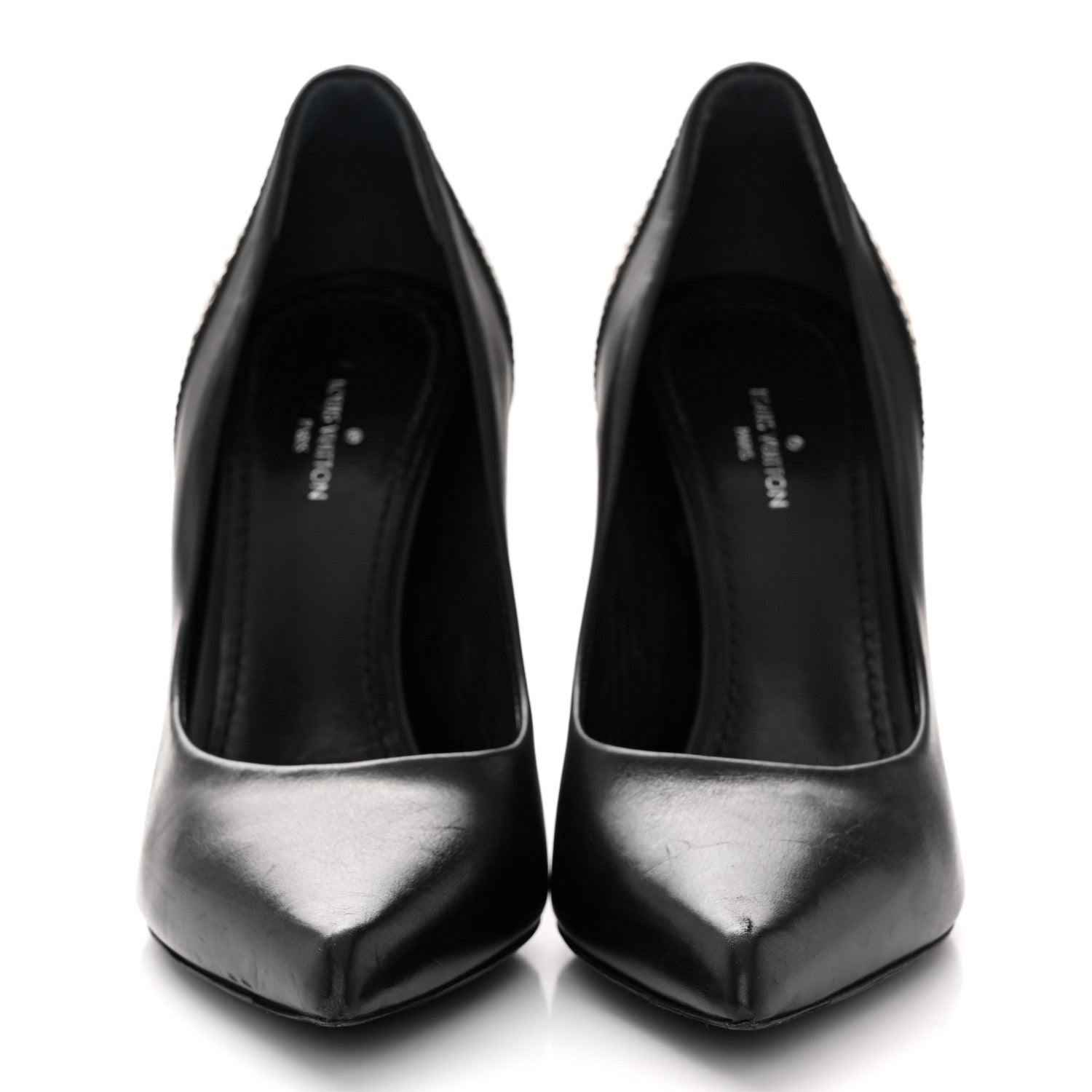 Calfskin Snakeskin Embossed Matchmake Pumps 35 Black White £¨ Direct shipment via from wholesalehk.shop