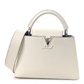 Taurillon Capucines BB White Blue £¨ Direct shipment via from wholesalehk.shop