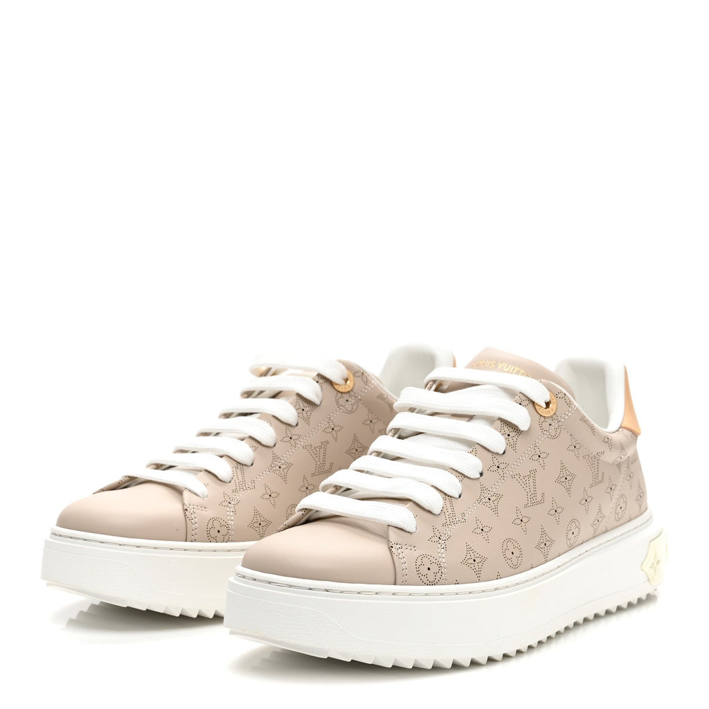 Calfskin Mahina Monogram Time Out Sneakers 39 Galet £¨ Direct shipment via from wholesalehk.shop
