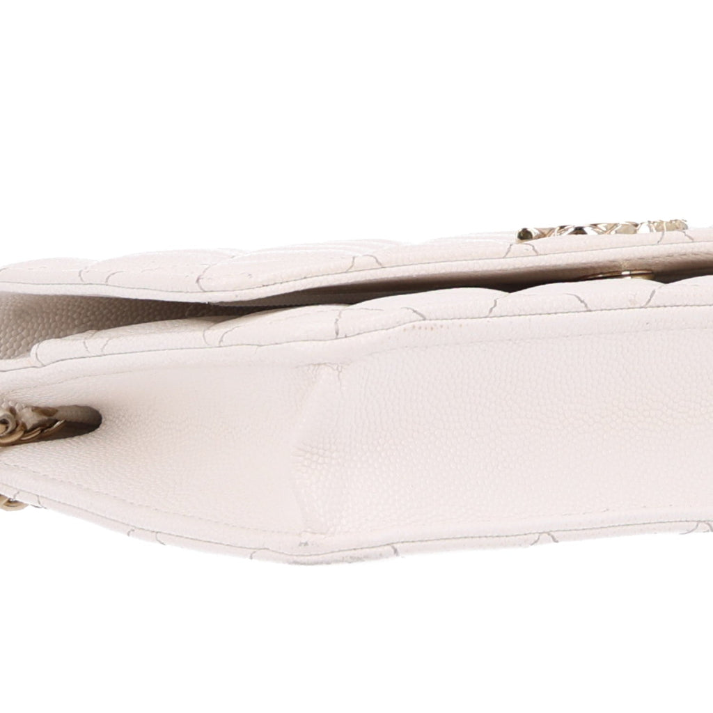 Caviar Quilted Wallet On Chain WOC White wholesalehk.shop