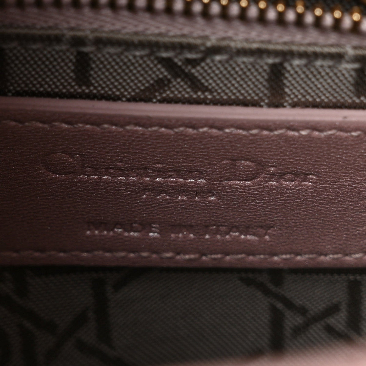 Metallic Lambskin Cannage Mini Lady Dior  Lotus wholesalehk.shop