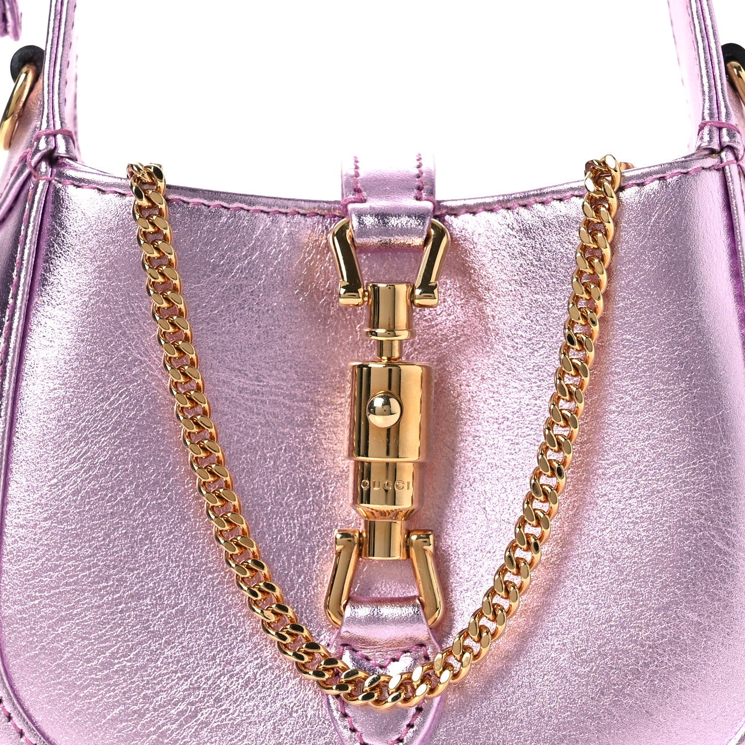 Laminated Nappa Nano Jackie 1961 Hobo Metallic Pink £¨ Direct shipment via from wholesalehk.shop