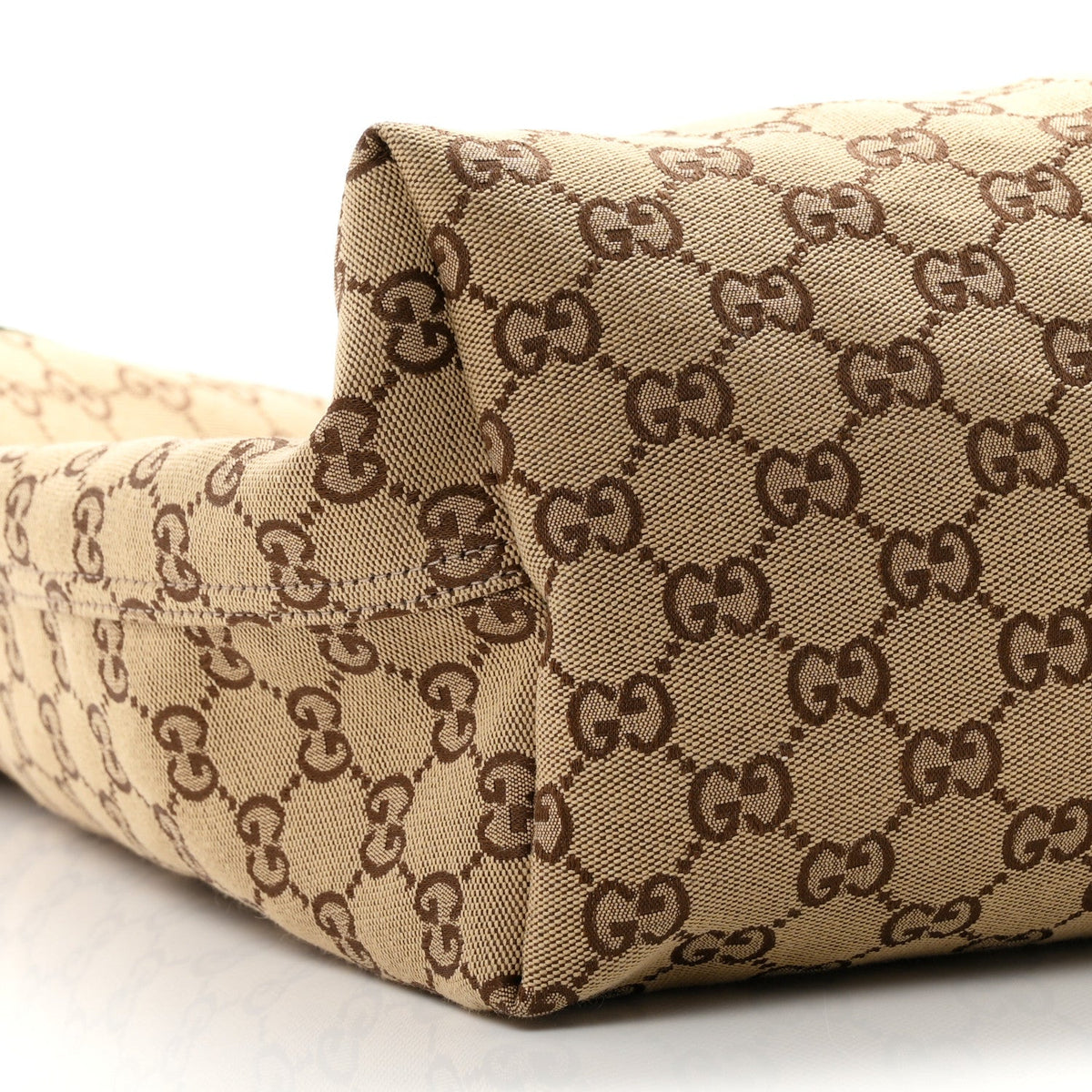 GG Monogram Web Large Giglio Tote Beige Brown wholesalehk.shop