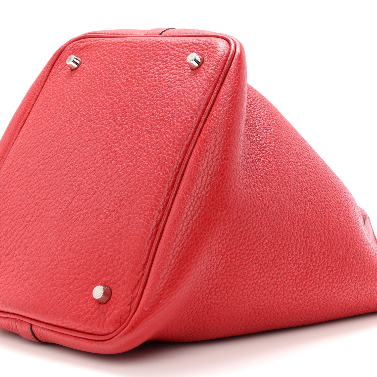 Taurillon Clemence Picotin Lock 22 MM Rouge Casaque £¨ Direct shipment via from wholesalehk.shop