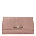 Microguccissima Bow Continental Wallet Soft Pink £¨ Direct shipment via from wholesalehk.shop