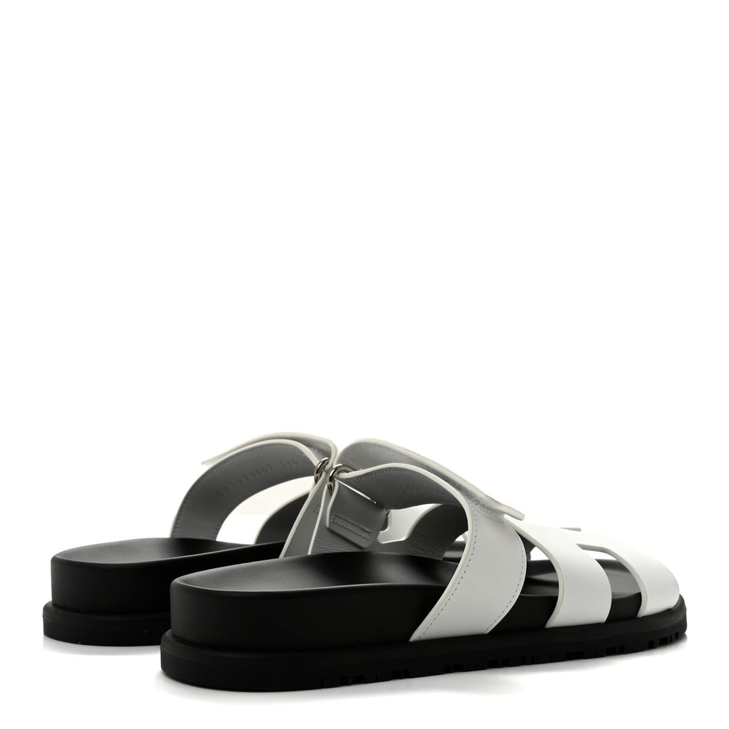 Calfskin Womens Chypre Sandals 36.5 White wholesalehk.shop