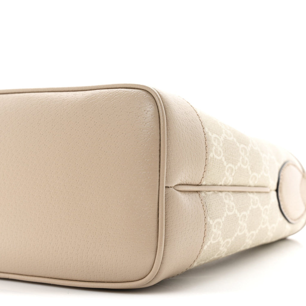 GG Supreme Monogram Web Small Ophidia Shoulder Bag Beige White Oatmeal wholesalehk.shop