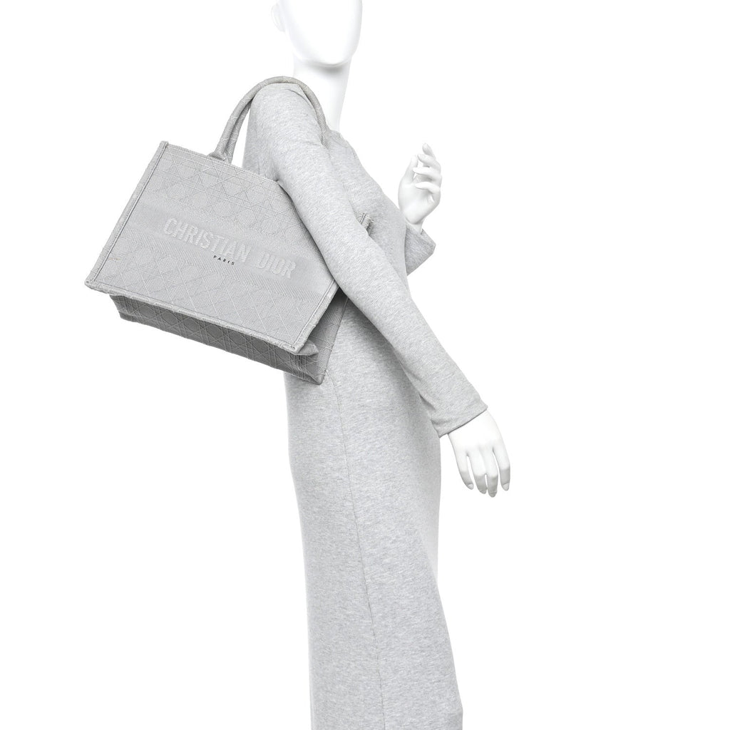 Canvas Embroidered Cannage Medium Book Tote Stone £¨ Direct shipment via from wholesalehk.shop
