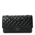 Lambskin Quilted Medium Double Flap So Black wholesalehk.shop