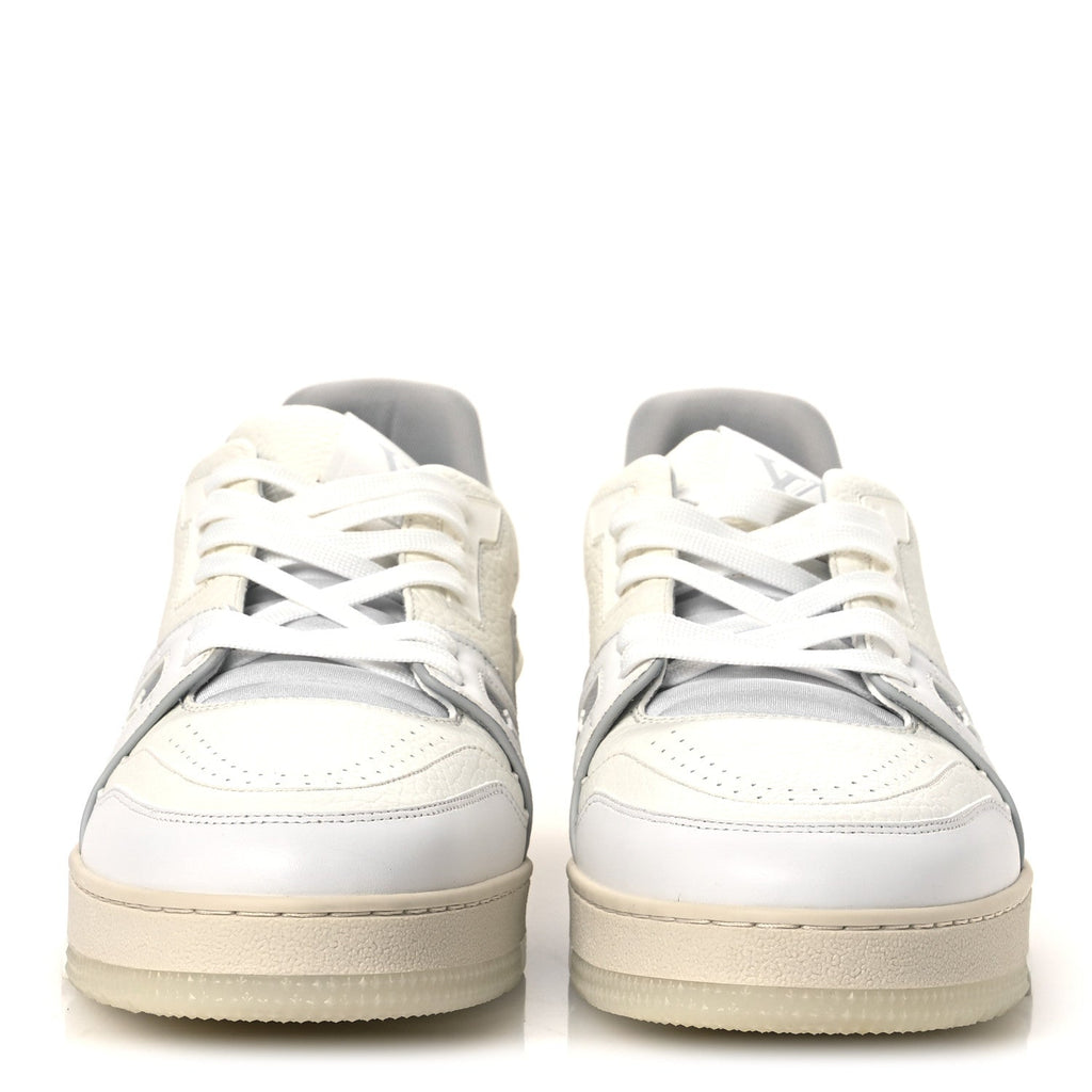 Calfskin Mens LV Trainer Sneakers 10 White £¨ Direct shipment via from wholesalehk.shop