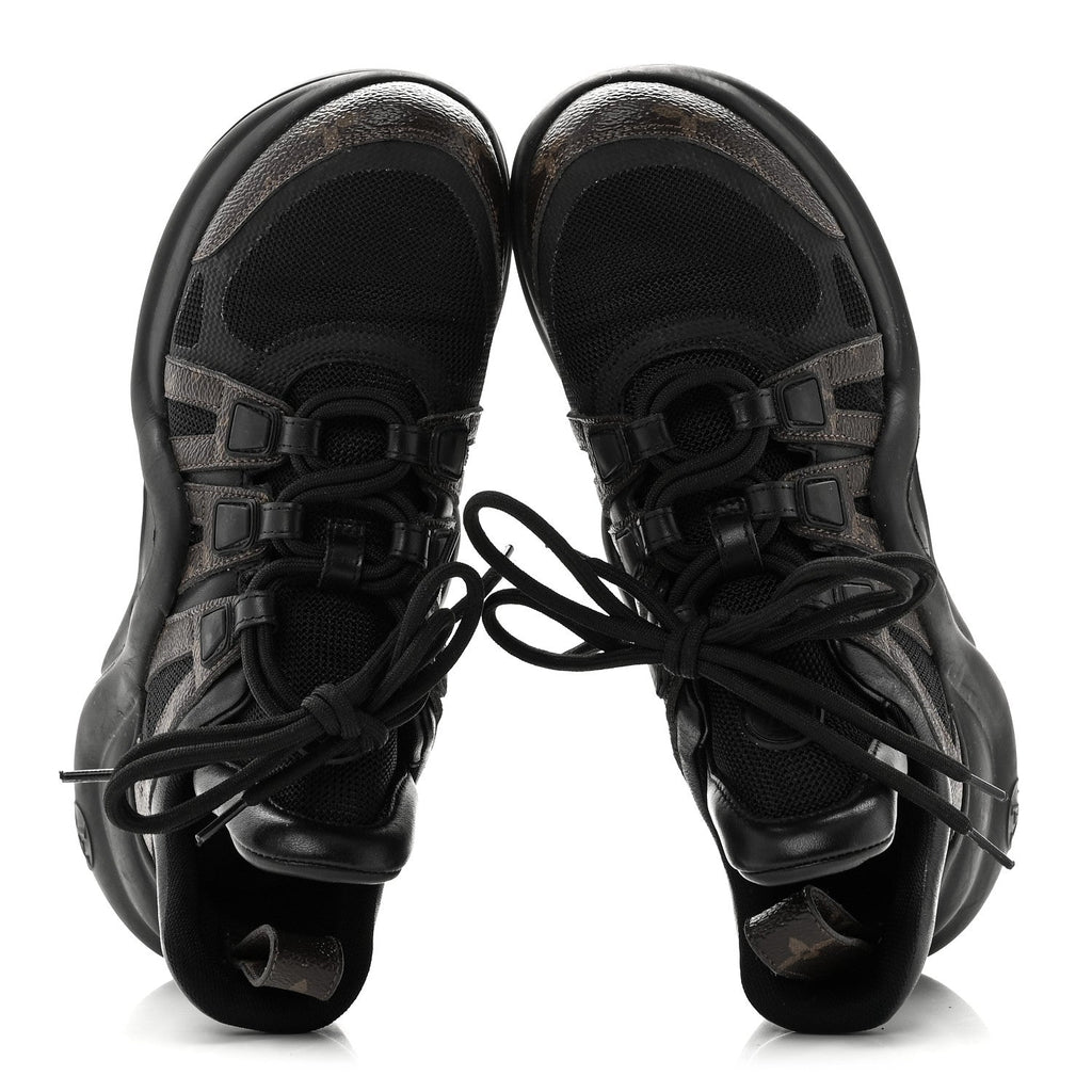 Calfskin Patent Monogram LV Archlight Sneakers 38 Black £¨ Direct shipment via from wholesalehk.shop
