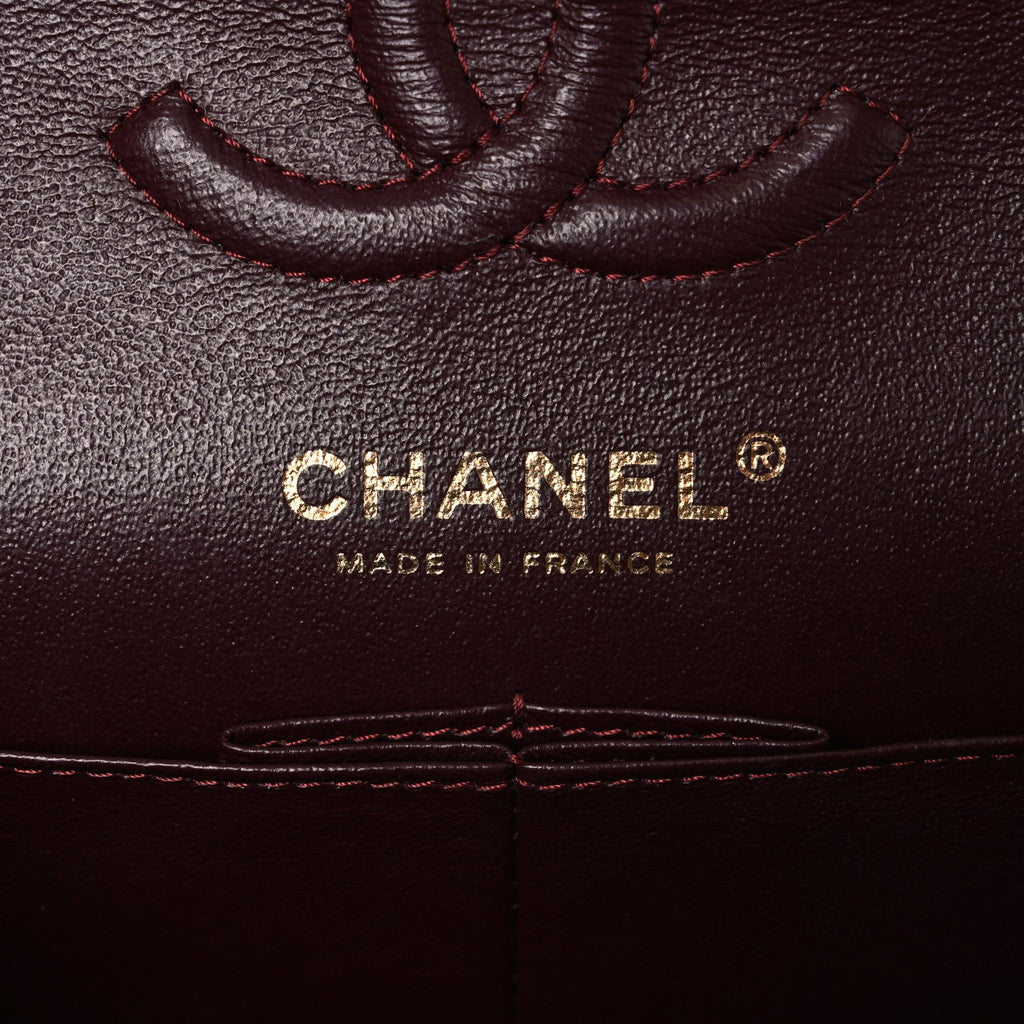 Lambskin Quilted Small Double Flap Black wholesalehk.shop