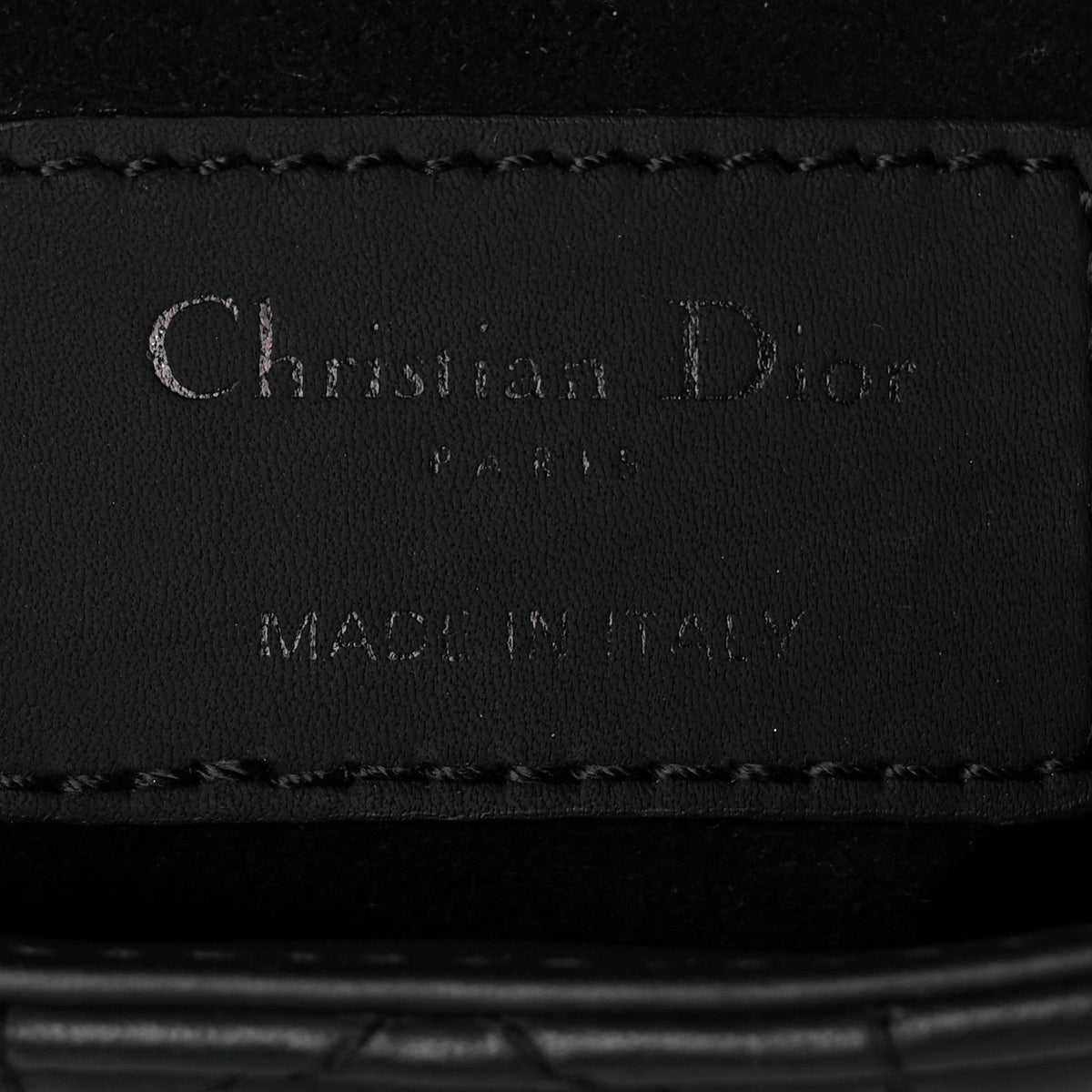 Ultra Matte Calfskin Cannage Mini Lady Dior Black wholesalehk.shop