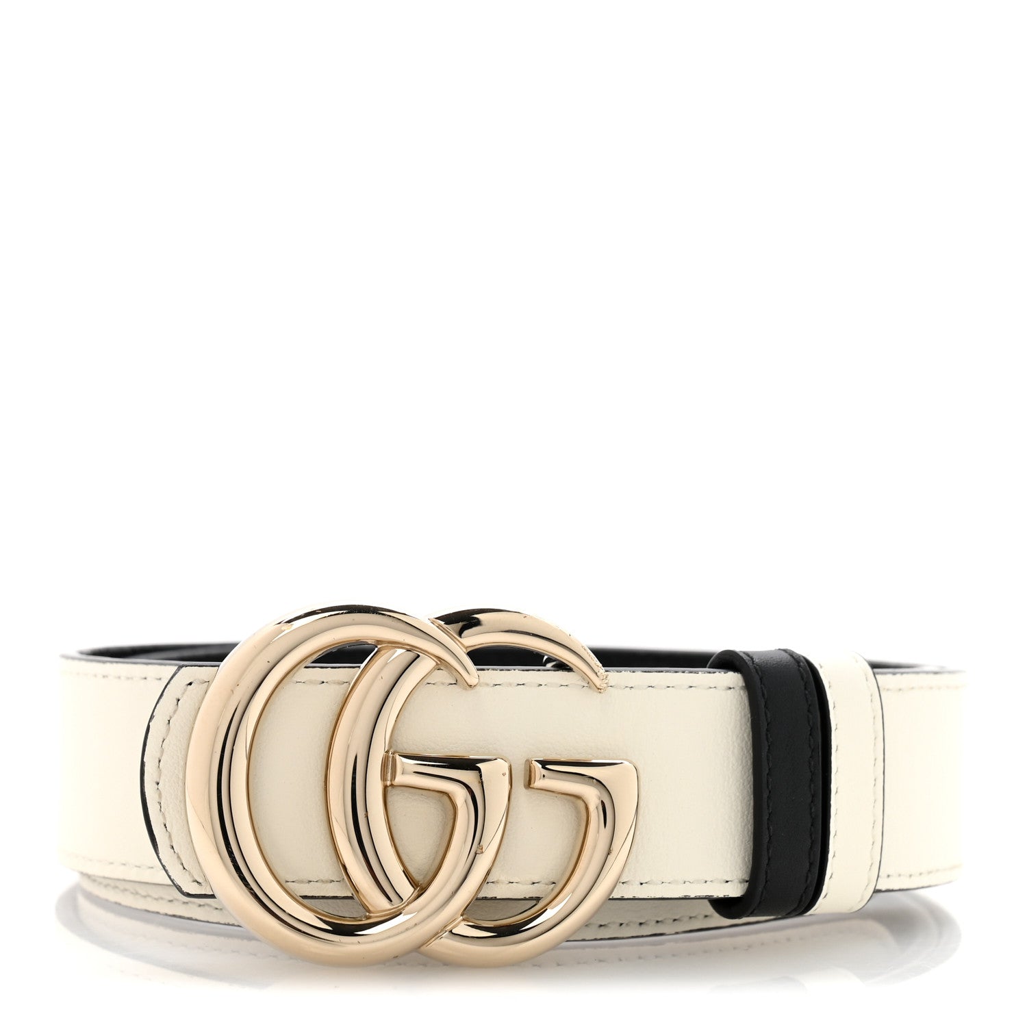 Guccissima Double G Reversible Belt 75 30 Black White £¨ Direct shipment via from wholesalehk.shop