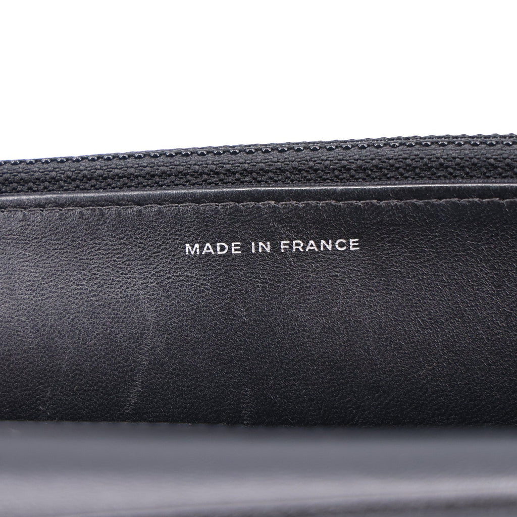 Lambskin Embellished Quilted Wallet On Chain WOC Black wholesalehk.shop