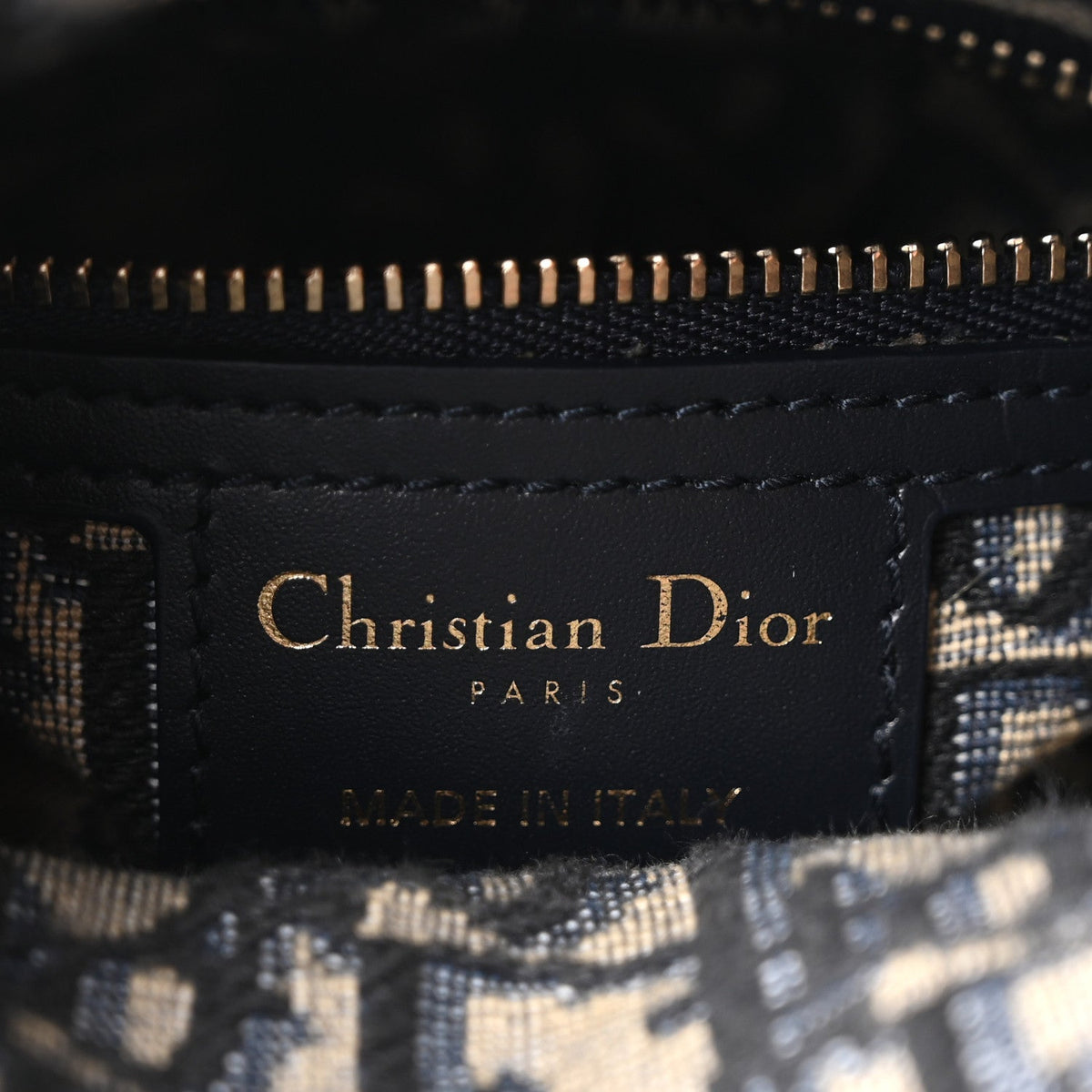 Wicker Oblique Mini Lady Dior Bag Blue wholesalehk.shop