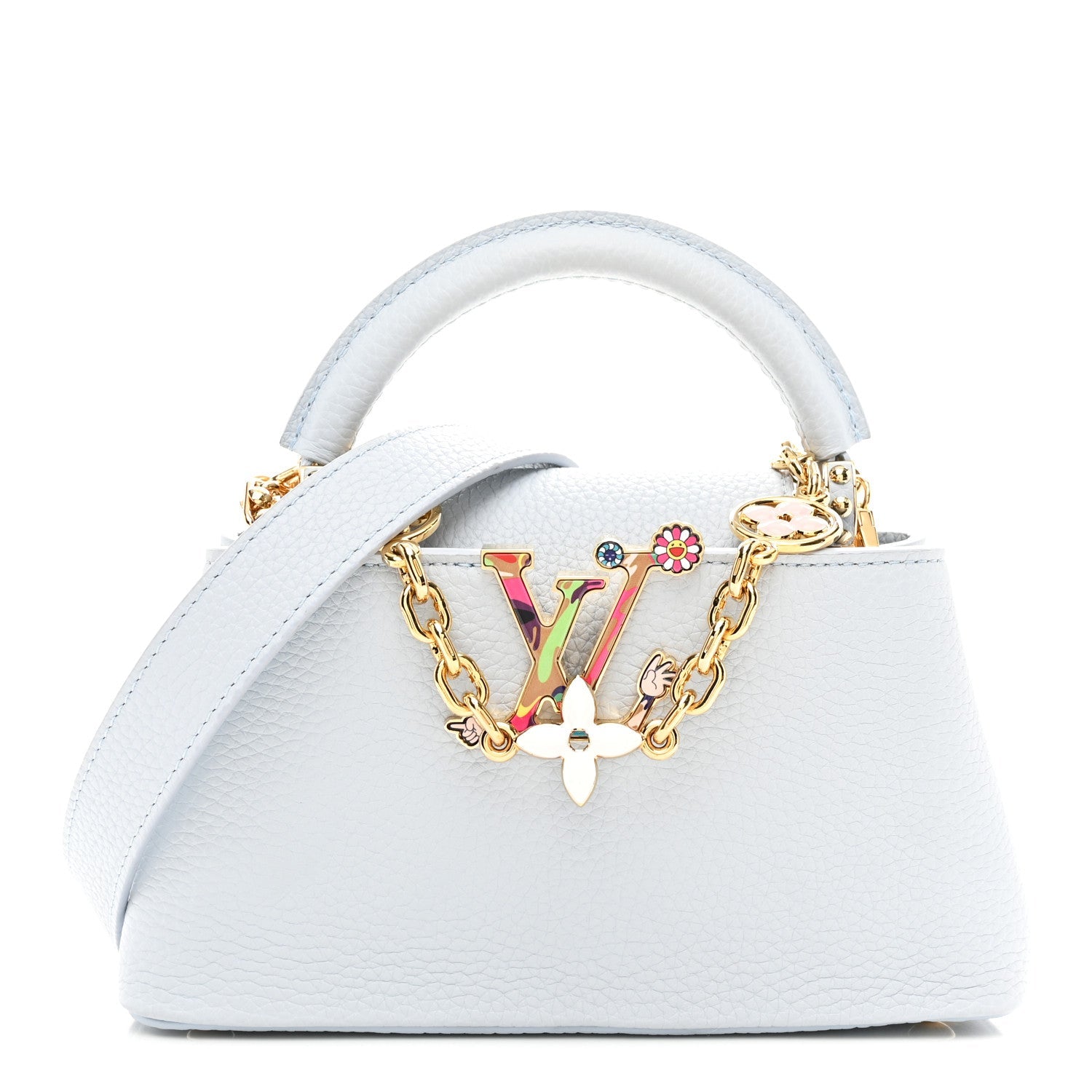 LV X TM Taurillon Capucines East West Mini Olympe Blue £¨ Direct shipment via from wholesalehk.shop