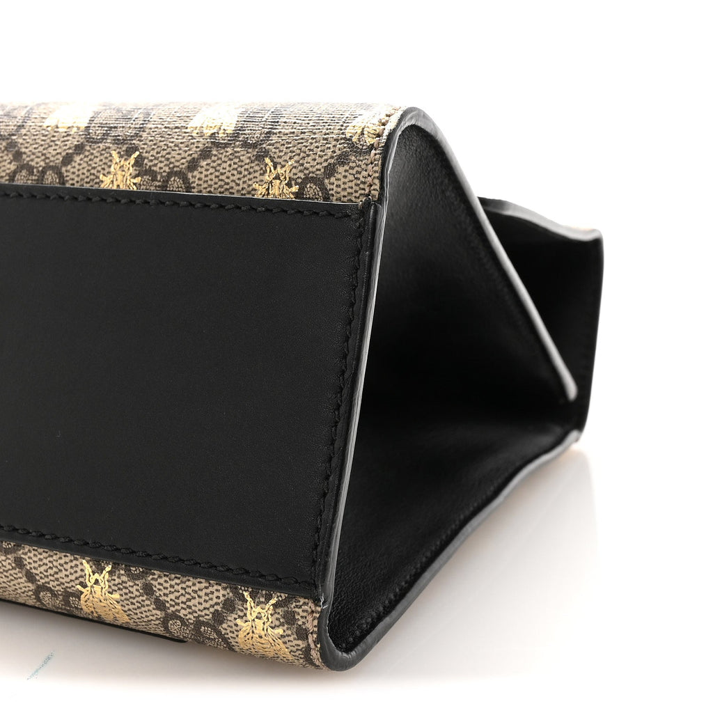 GG Supreme Monogram Bees Medium Padlock Shoulder Bag Beige Oro Black £¨ Direct shipment via from wholesalehk.shop