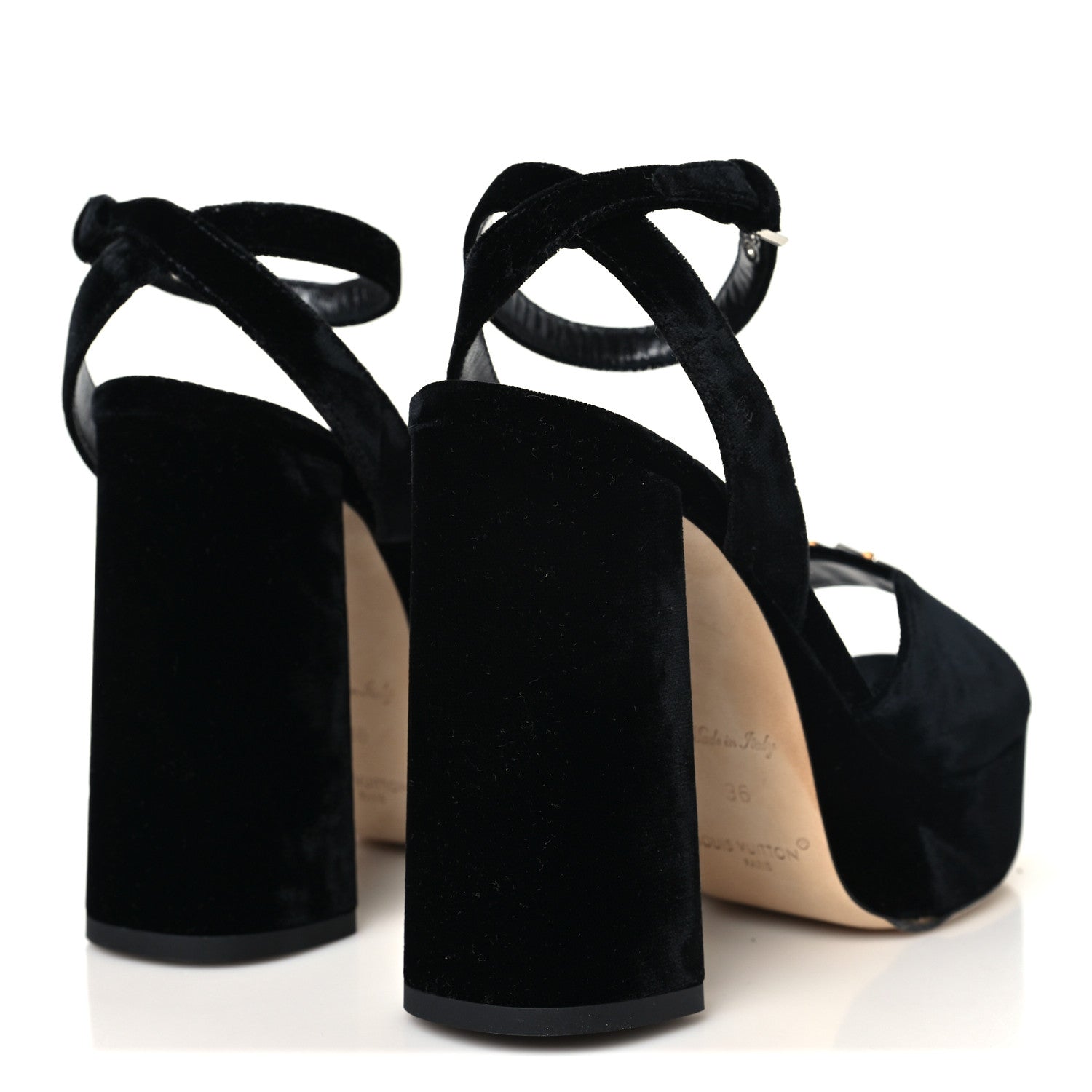 Calfskin Maya Platform Sandals 36 Black £¨ Direct shipment via from wholesalehk.shop