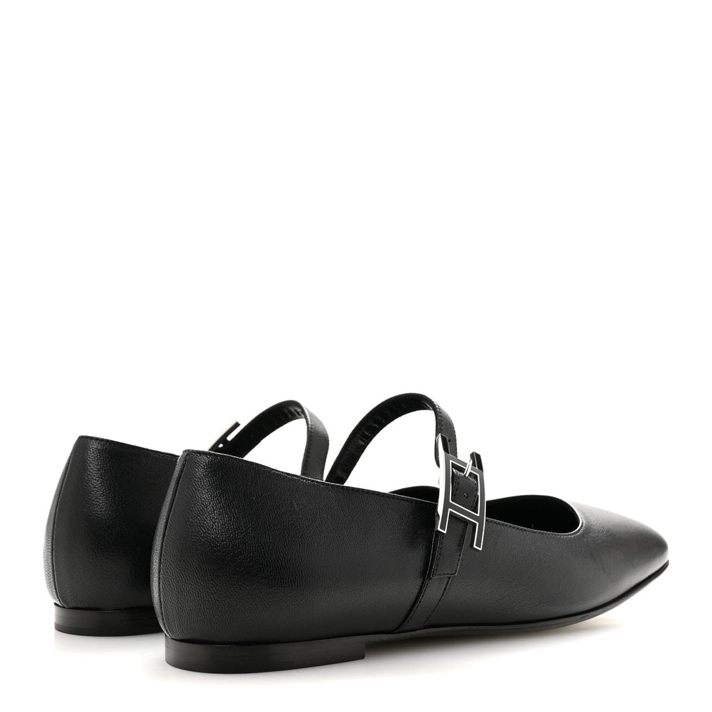 Goatskin Jane Ballet Flats 35.5 Black wholesalehk.shop