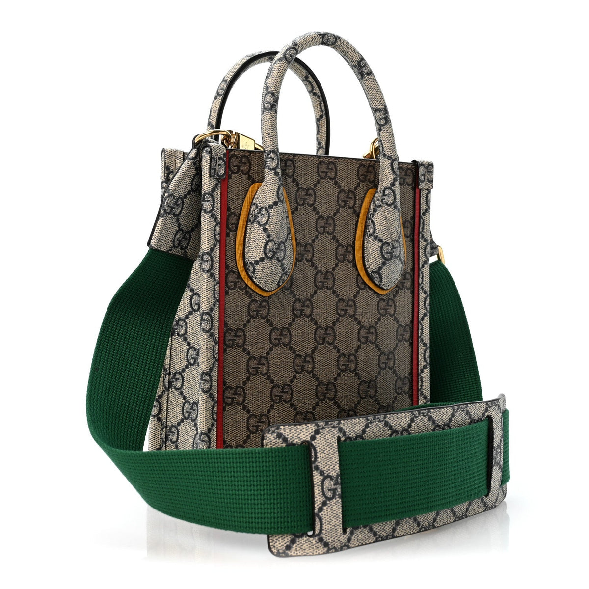 GG Supreme Monogram Exquisite Mini Vertical Tote Beige Ebony Blue Crop Live Red wholesalehk.shop