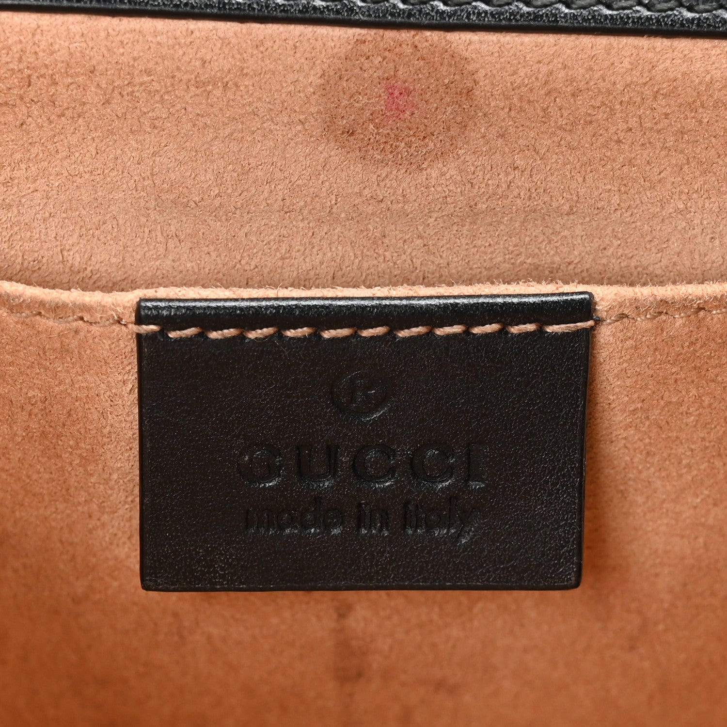 Calfskin GG Supreme Monogram Small Padlock Shoulder Bag Black Gold £¨ Direct shipment via from wholesalehk.shop