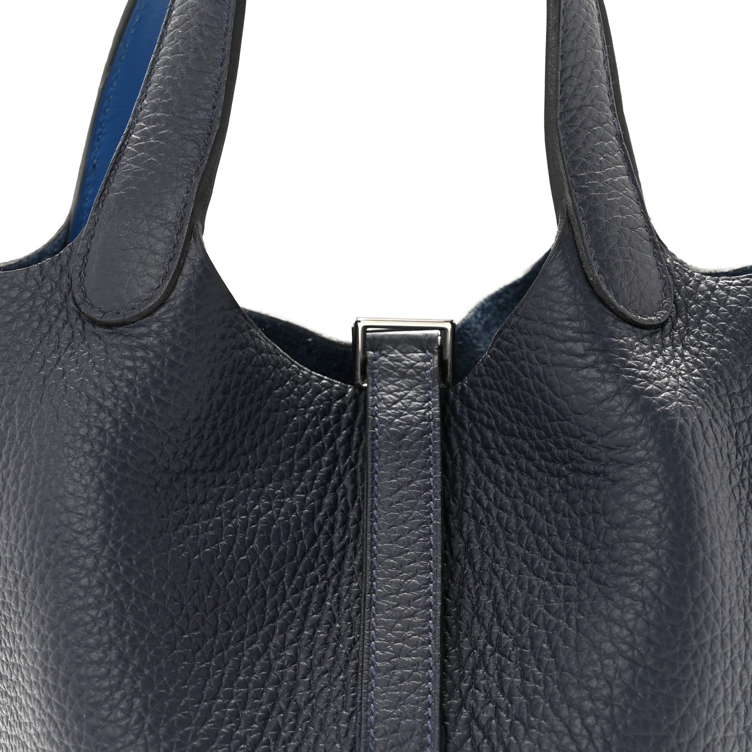 Taurillon Clemence Swift Eclat Picotin Lock 18 PM Bleu Encre Bleu Zellige £¨ Direct shipment via from wholesalehk.shop
