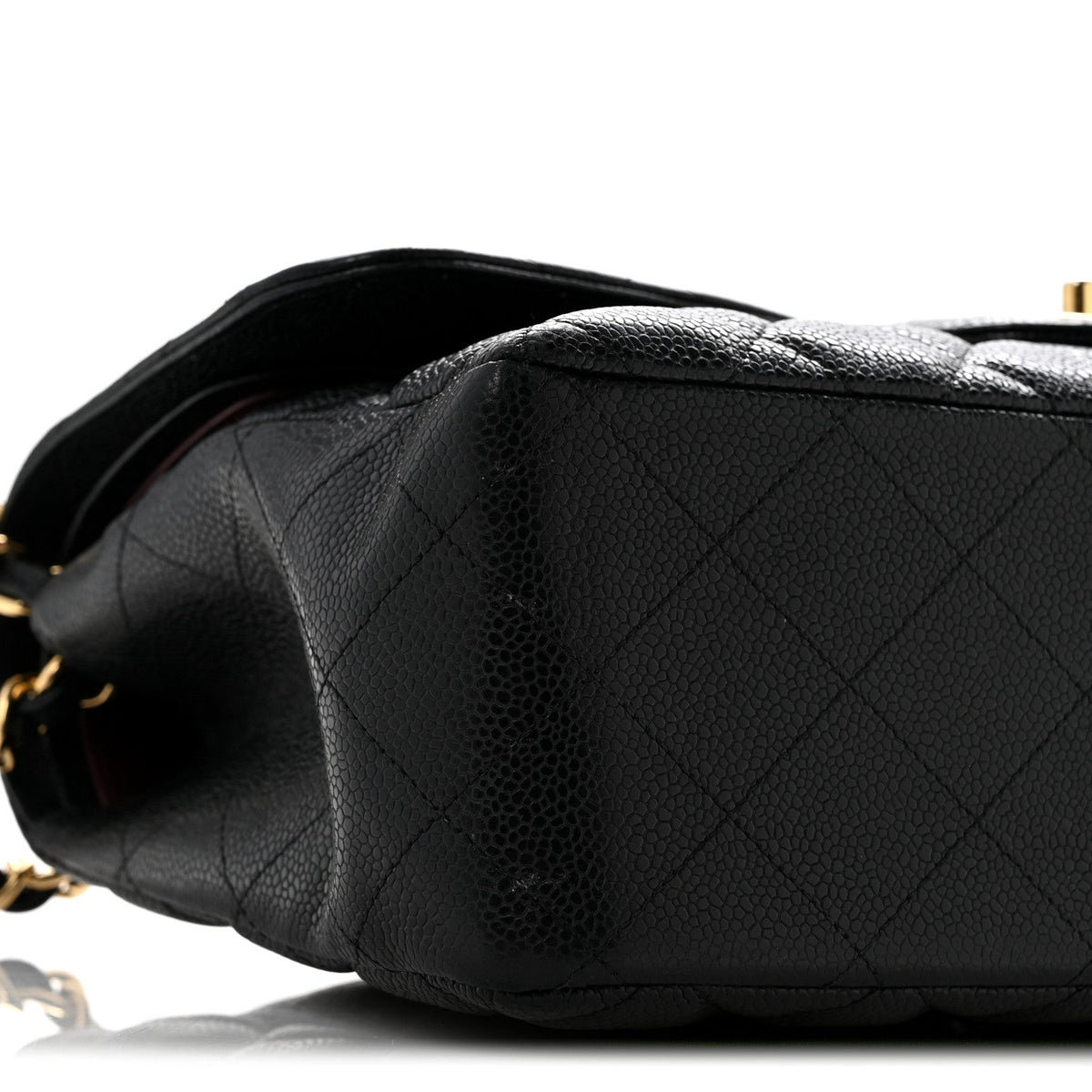Caviar Quilted Jumbo Double Flap Black wholesalehk.shop