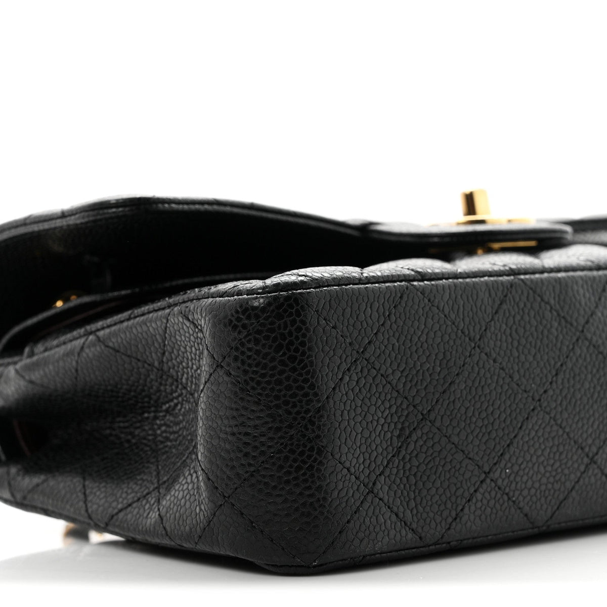 Caviar Quilted Small Double Flap Black wholesalehk.shop