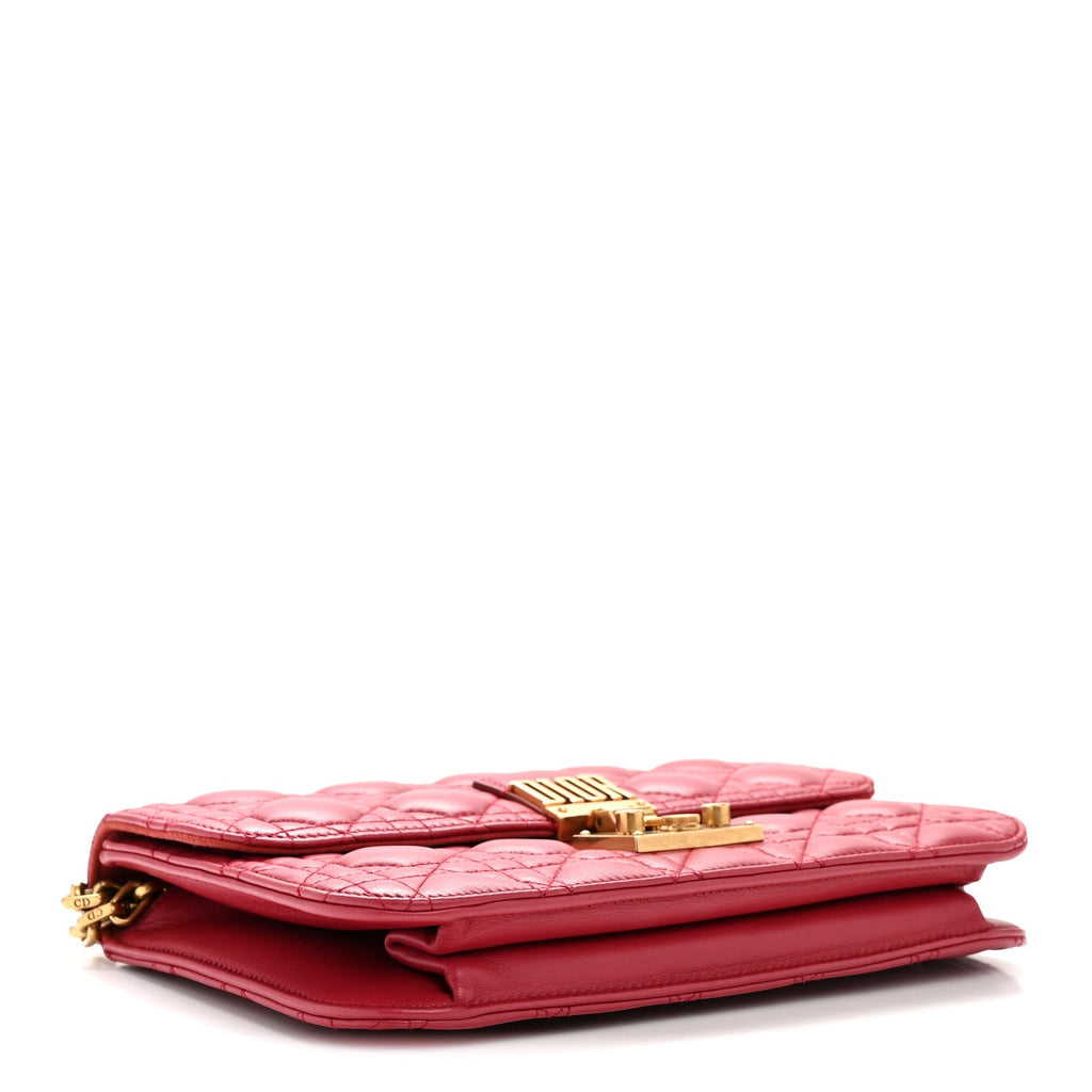 Lambskin Cannage Large Dioraddict Flap Red wholesalehk.shop