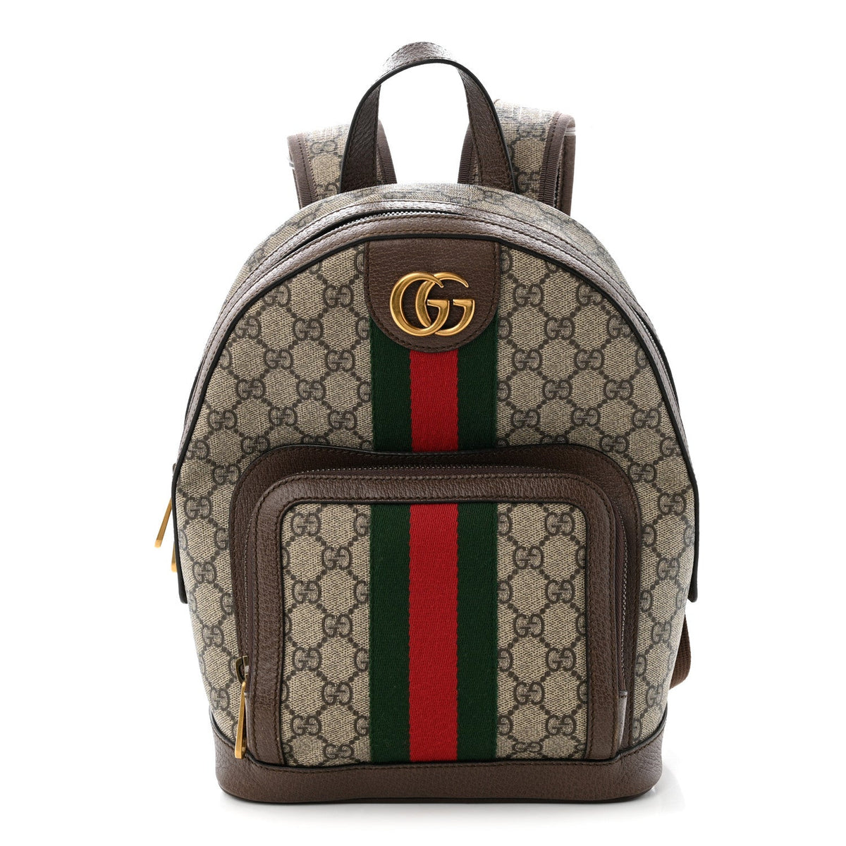 GG Supreme Monogram Calfskin Web Small Ophidia Day Backpack Beige Ebony New Acero wholesalehk.shop