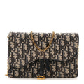 Oblique Saddle Chain Pouch Blue wholesalehk.shop