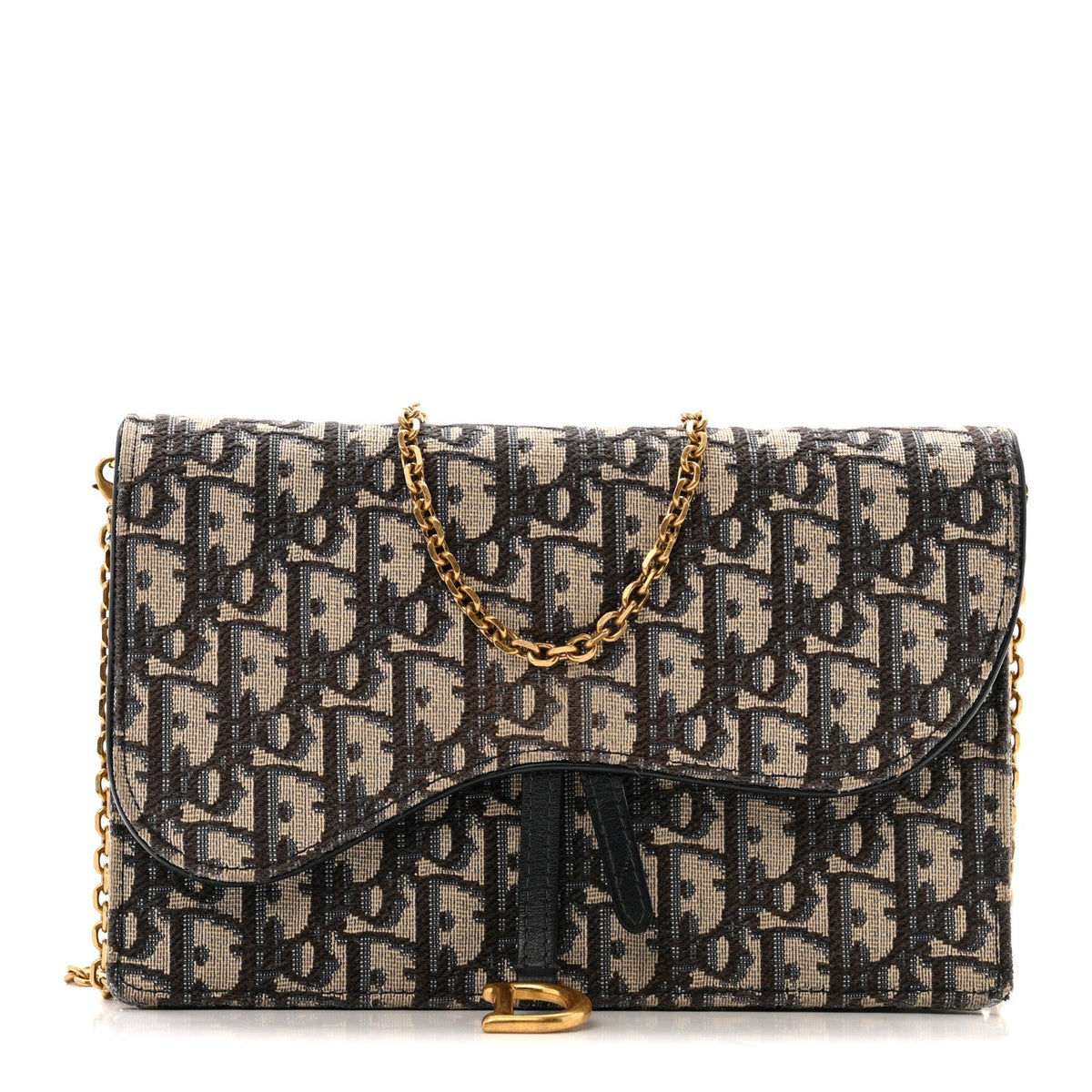 Oblique Saddle Chain Pouch Blue wholesalehk.shop