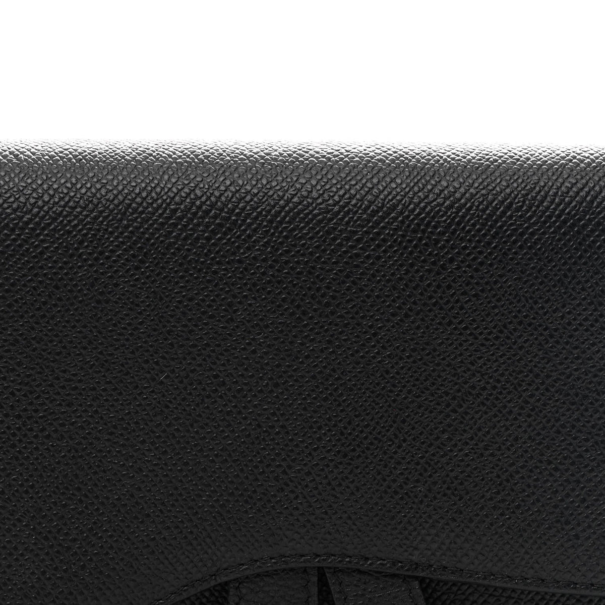 Grained Calfskin Saddle Pouch Bag Black wholesalehk.shop