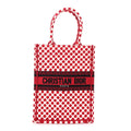 Canvas DiorAmour Dots Vertical Book Tote Red £¨ Direct shipment via from wholesalehk.shop
