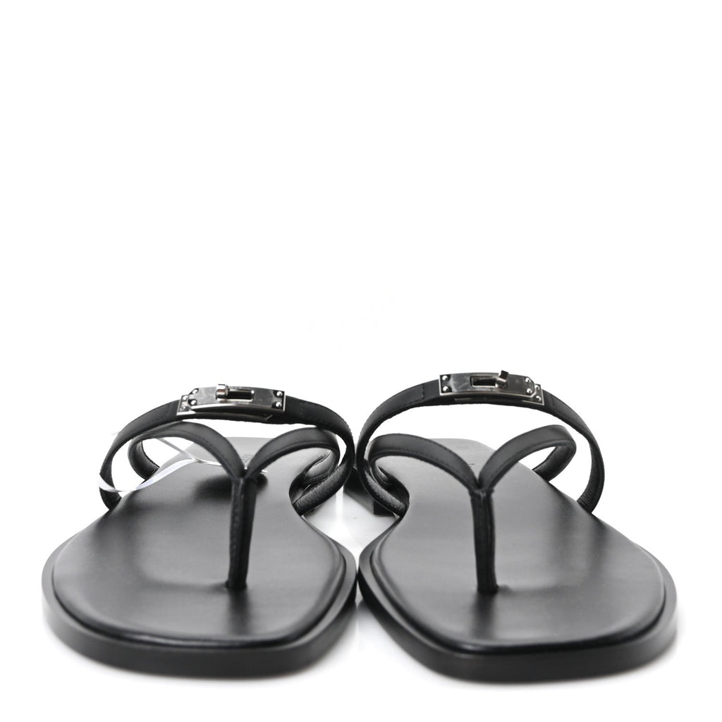 Calfskin Miss Sandals 39 Black wholesalehk.shop