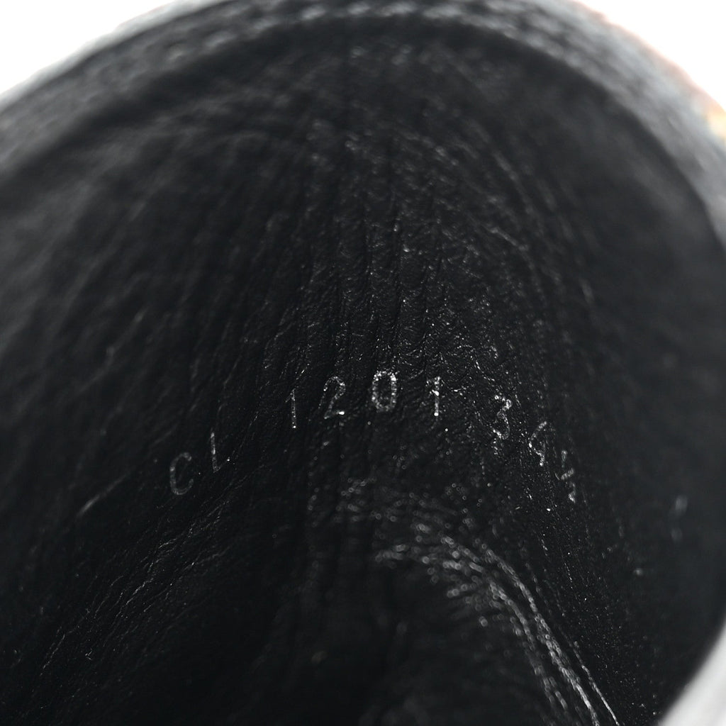 Suede Calfskin Monogram Laureate Platform Desert Boots 34.5 Black £¨ Direct shipment via from wholesalehk.shop