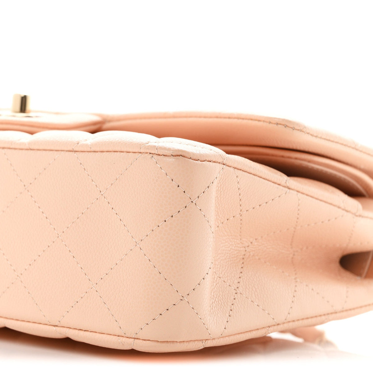 Caviar Quilted Medium Double Flap Light Pink wholesalehk.shop