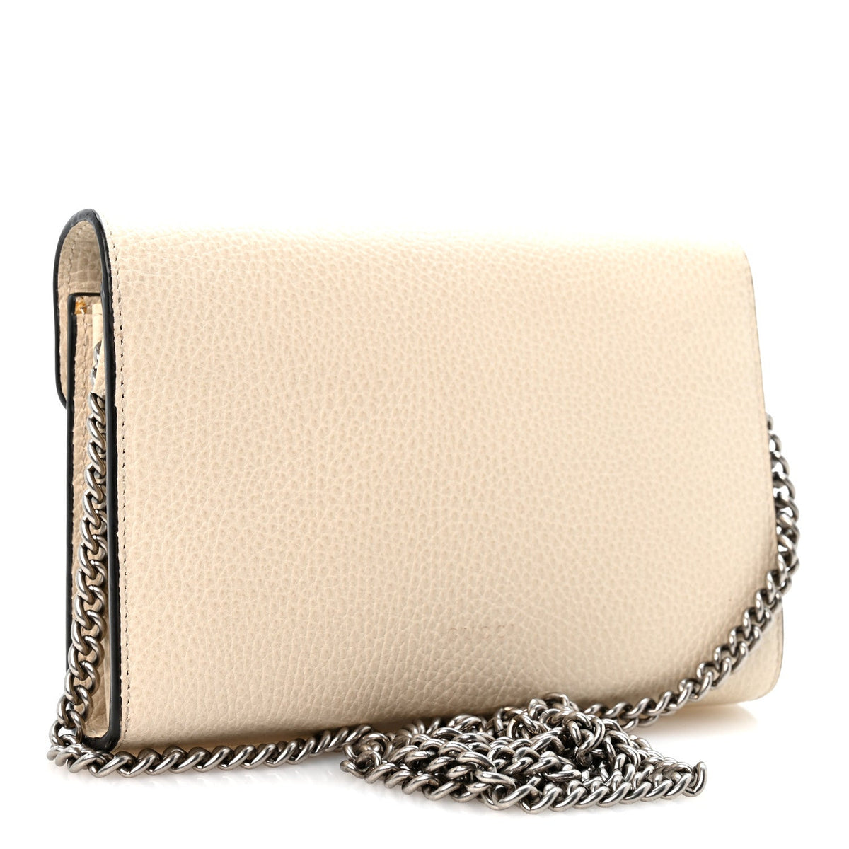 Dollar Calfskin Mini Dionysus Chain Wallet Mystic White wholesalehk.shop