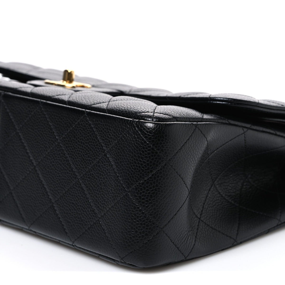 Caviar Quilted Jumbo Double Flap Black wholesalehk.shop