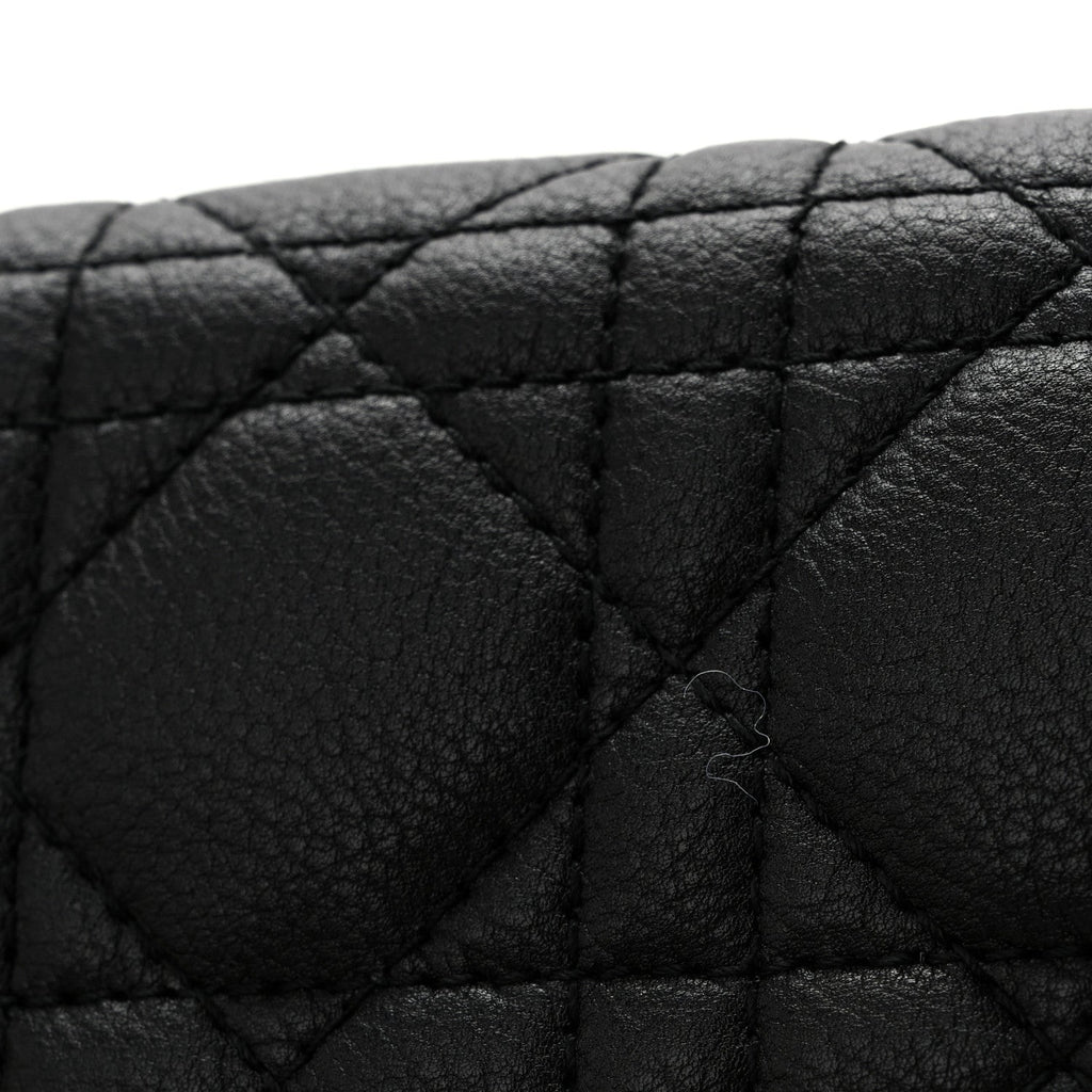 Supple Calfskin Caro Pouch with Chain Black wholesalehk.shop