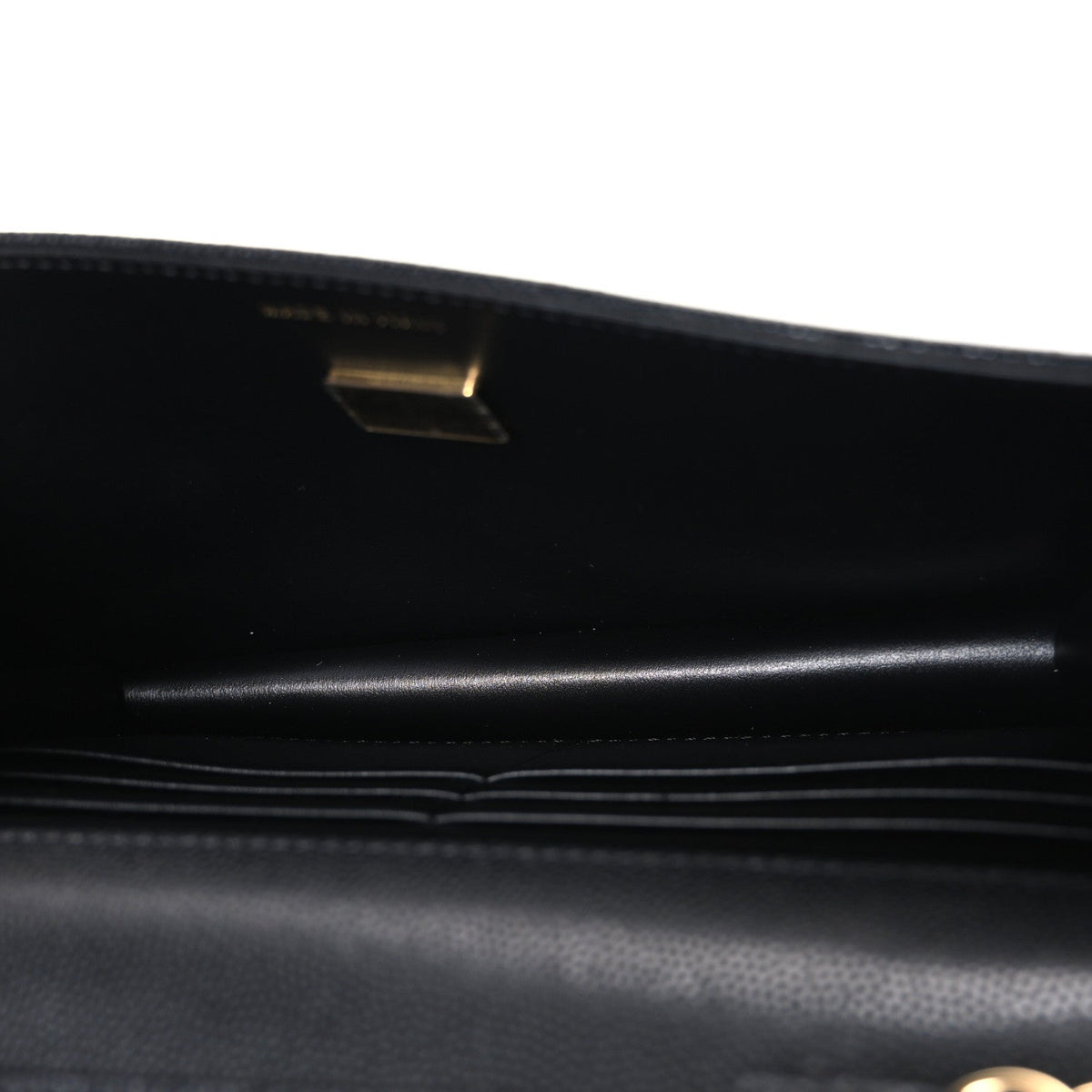 Shiny Caviar Lambskin Quilted CC Neo Filigree Wallet on Chain WOC Black wholesalehk.shop