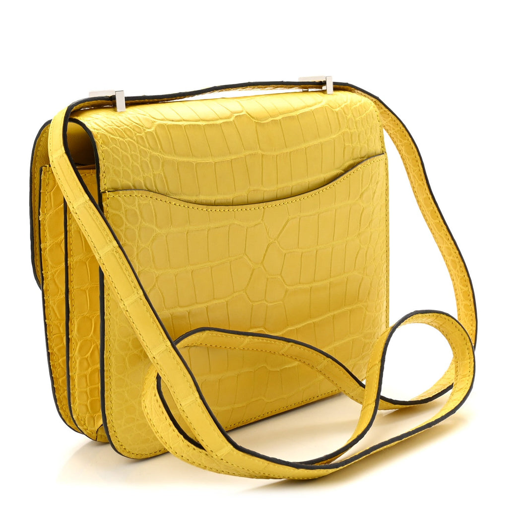 Matte Alligator Constance 18 Mimosa £¨ Direct shipment via from wholesalehk.shop