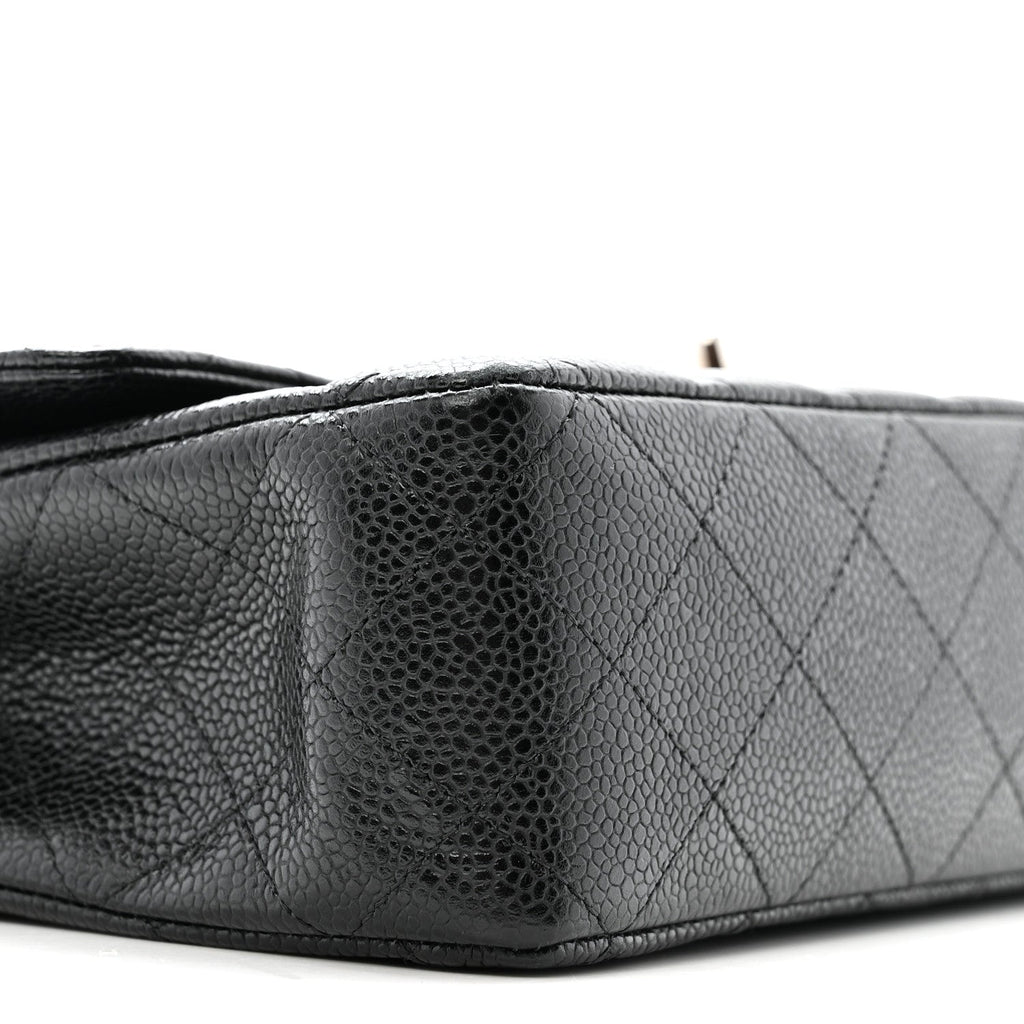Caviar Quilted Medium Double Flap Black wholesalehk.shop