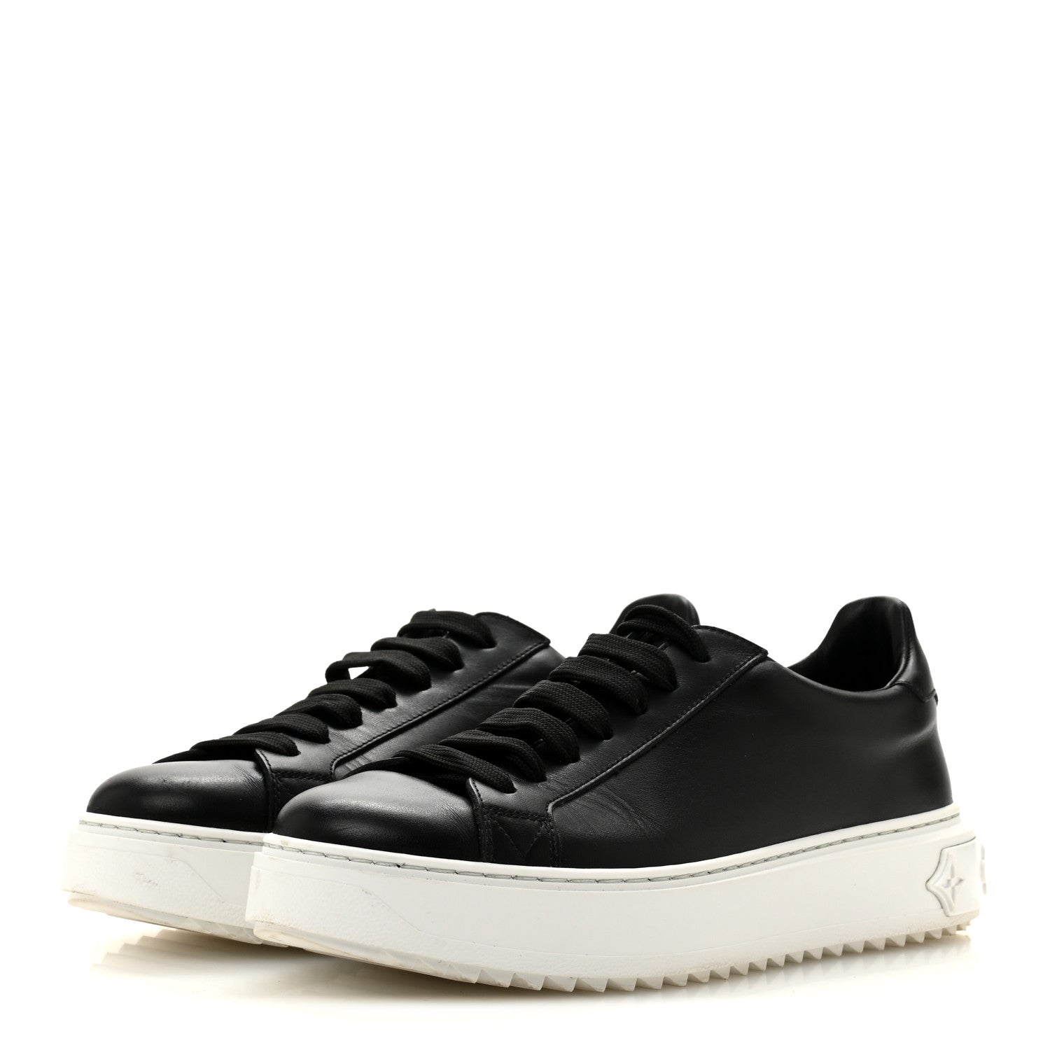 Calfskin Time Out Sneakers 38.5 Black £¨ Direct shipment via from wholesalehk.shop