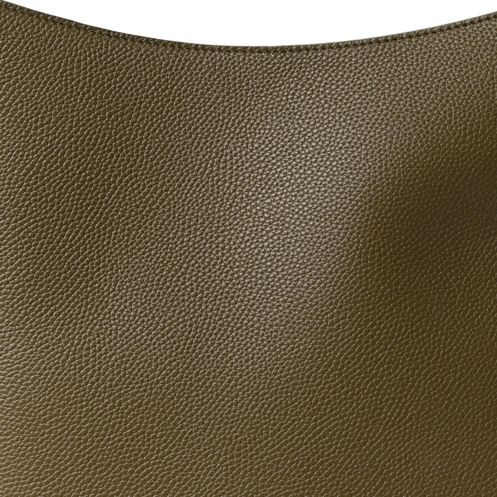 Grained Calfskin Medium Medaillon Bucket Bag Khaki wholesalehk.shop